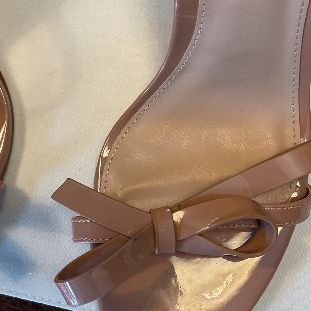Steve Madden Nude Bow Strap Heels - Picture 8 of 8